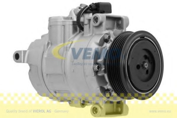 VEMO 6SEU14C, PAG 46 Belt Pulley Ø: 100mm AC compressor V15-15-0017 buy