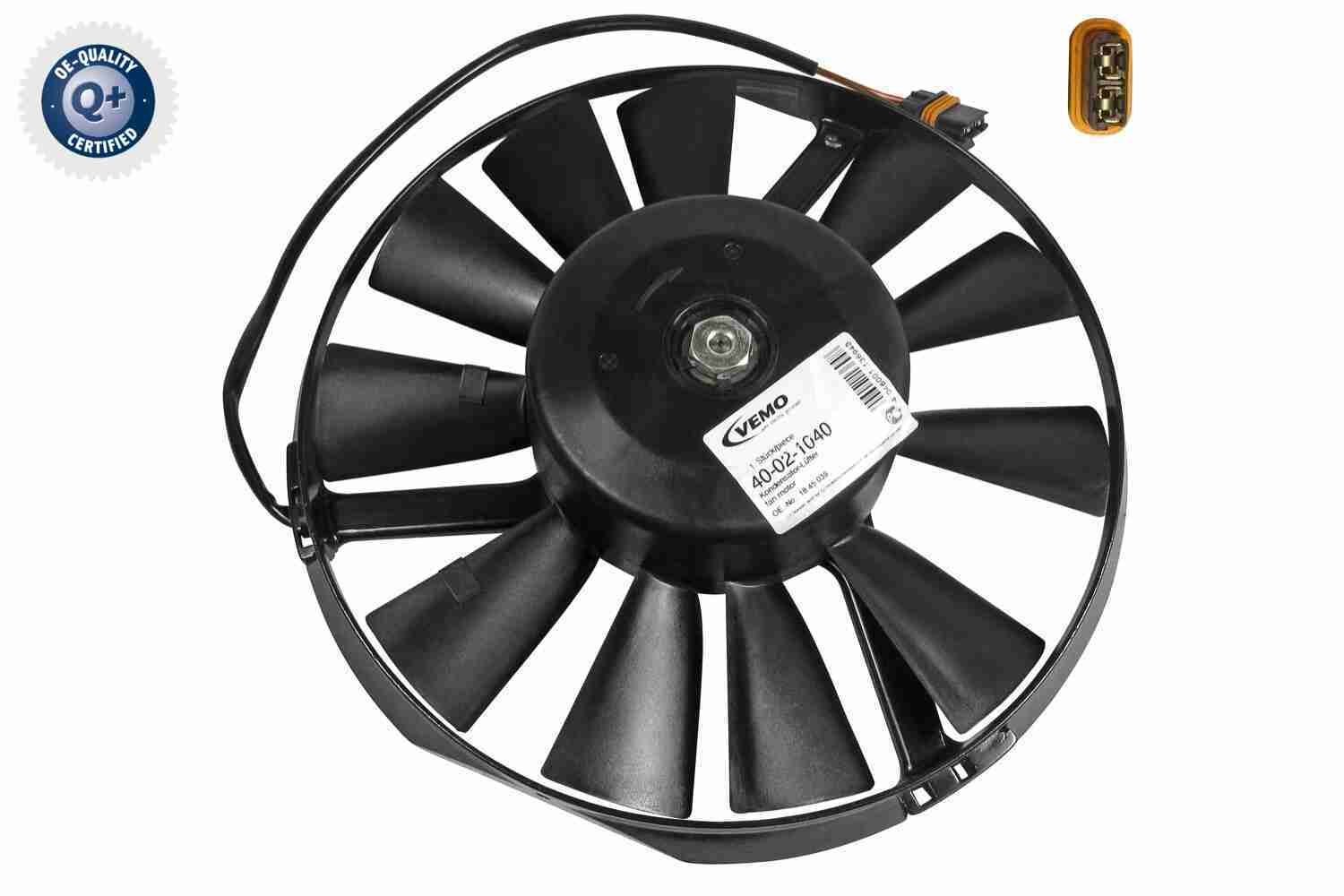 VEMO Q+, original equipment manufacturer quality Fan, A / C condenser V40-02-1040 buy