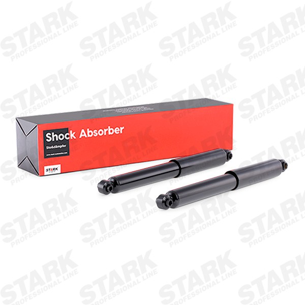 STARK SKSA-0130054 Shock absorber Rear Axle, Oil Pressure, Twin-Tube, Telescopic Shock Absorber, Top eye, Bottom eye