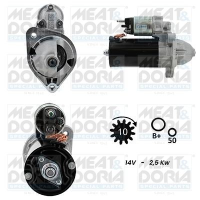 MEAT & DORIA Starter motor 5010992G Jeep CHEROKEE 2014