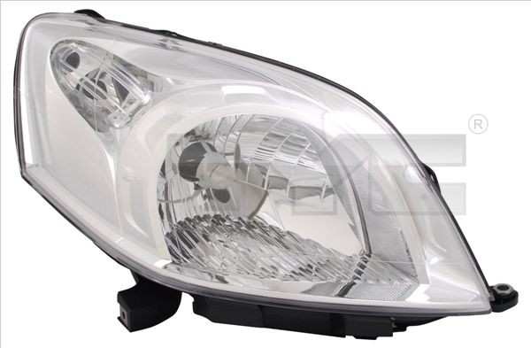 Front headlights TYC Right, H4, for right-hand traffic, with electric motor - 20-11811-05-2