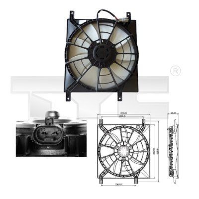 TYC Ø: 360 mm, 90W, with radiator fan shroud Cooling Fan 809-0015 buy