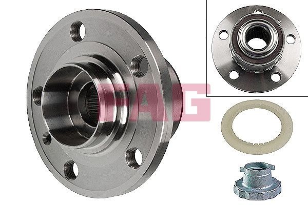 FAG 713610470 Wheel bearing & wheel bearing kit Photo corresponds to scope of supply, 126,8, 72 mm