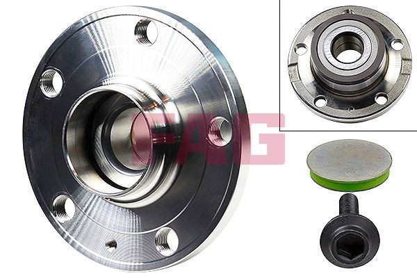 713610830 Hub bearing & wheel bearing kit 713 6108 30 FAG Photo corresponds to scope of supply, 136,5 mm