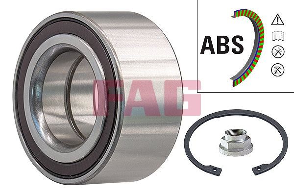 Honda CIVIC Bearings parts - Wheel bearing kit FAG 713 6174 50