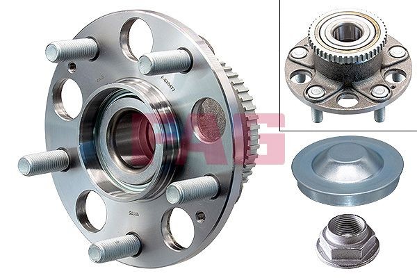 Honda CIVIC Bearings parts - Wheel bearing kit FAG 713 6178 90