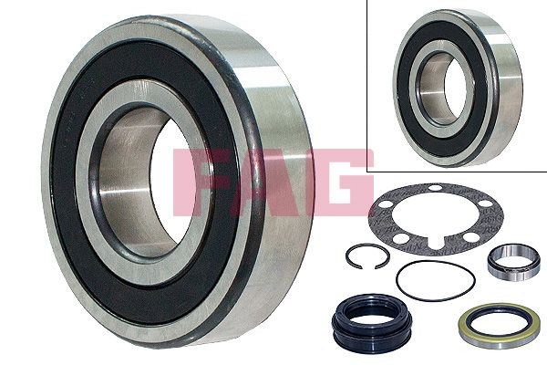 FAG 713 6184 00 Wheel bearing kit Photo corresponds to scope of supply, 90 mm