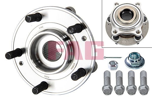 713626640 Hub bearing & wheel bearing kit 713 6266 40 FAG Photo corresponds to scope of supply, 139,1, 91,7 mm