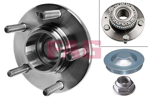 Hyundai COUPE Wheel hub bearing kit 2331730 FAG 713 6266 50 online buy