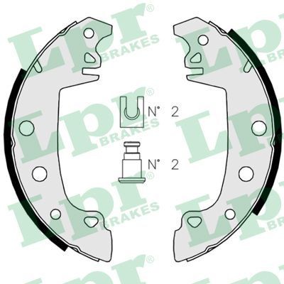 304 Coupe Brake components parts - Brake Shoe Set LPR 02850