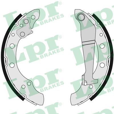 Original LPR Drum brake shoe support pads 04100 for AUDI 100
