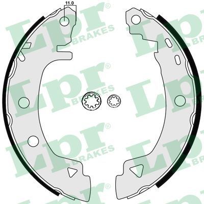 04920 LPR Drum brake pads RENAULT 203 x 39 mm