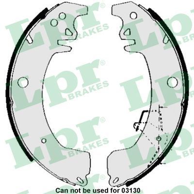 Original 05090 LPR Drum brake shoe support pads RENAULT
