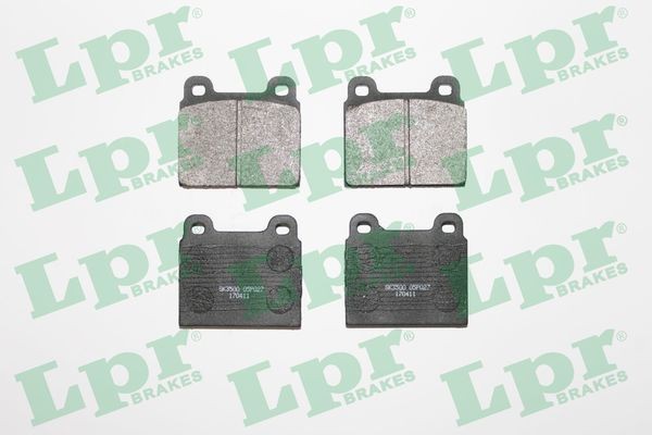 LPR Height: 70mm, Width: 76,8mm, Thickness: 15mm Brake pads 05P027 buy