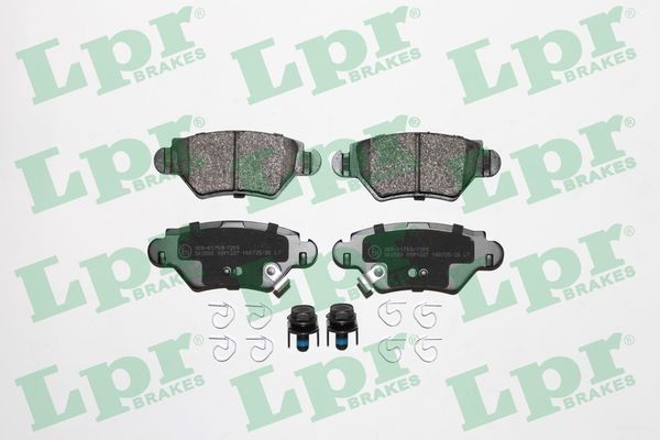 LPR 05P1227 Brake pad set with bolts/screws