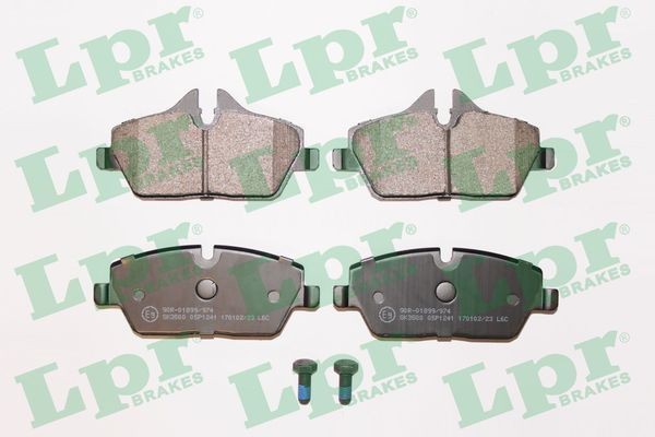 LPR with bolts/screws Height 1: 53,3mm, Height 2: 65mm, Width: 131,2mm, Thickness: 17,6mm Brake pads 05P1241 buy