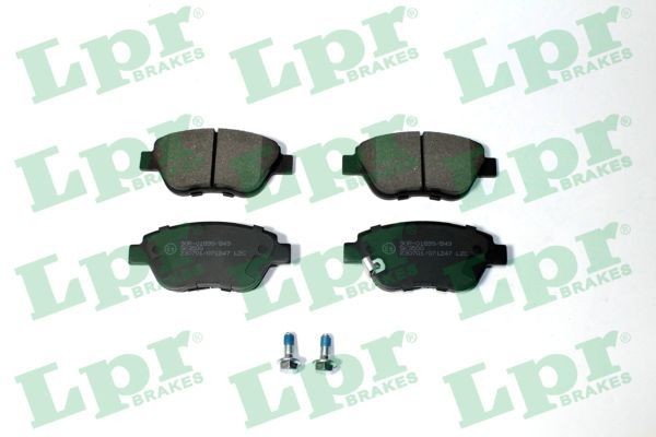 LPR 05P1247 Brake pad set with bolts/screws