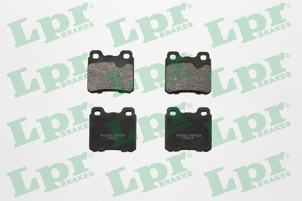 Original LPR Brake pad kit 05P333 for OPEL KADETT