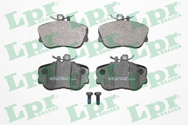 LPR 05P492 Brake pad set with bolts/screws
