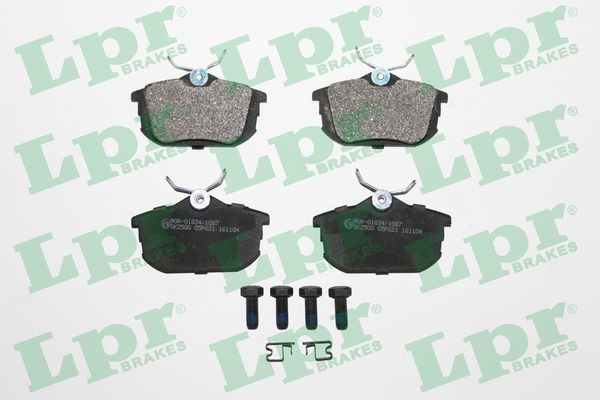 LPR 05P621 Brake pad set with bolts/screws