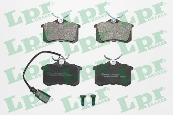 LPR 05P980 Brake pad set with bolts/screws