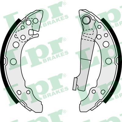 Original LPR Drum brake shoe support pads 07940 for AUDI A1