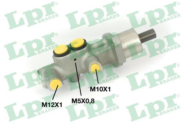 LPR 1061 Brake master cylinder Aluminium, 10 X 1 (1), 12 x 1 (1)