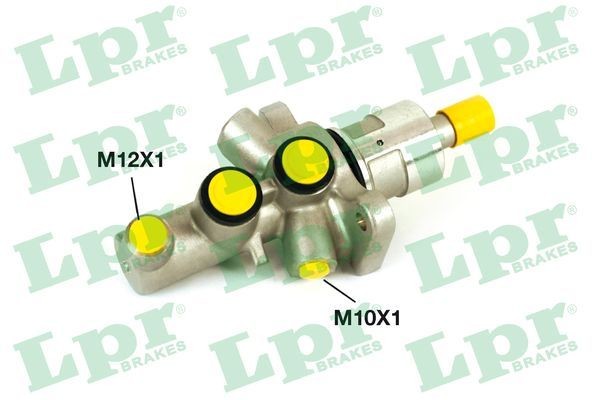 LPR 1348 Brake master cylinder Aluminium, 12 x 1 (1), 10 X 1 (1)