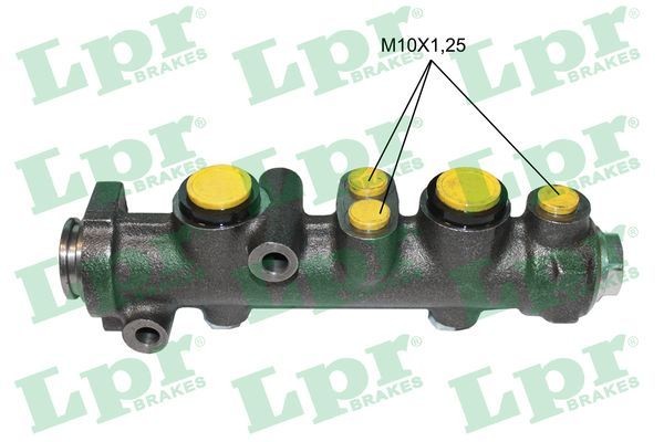 LPR 6702 Brake master cylinder Piston Ø: 19,05 mm, Grey Cast Iron, 10 X 1,25 (3)
