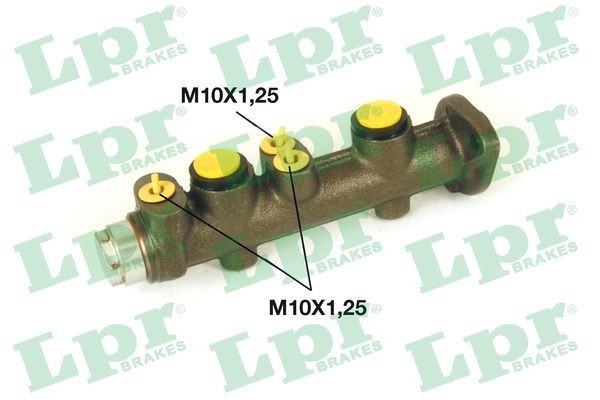 LPR 6737 Brake master cylinder Bore Ø: 19,05 mm, Piston Ø: 19,05 mm, Grey Cast Iron, 10 X 1,25 (3)