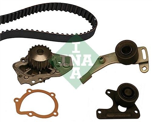 INA 530 0011 30 Water pump and timing belt kit with water pump, Width 1: 25,4 mm