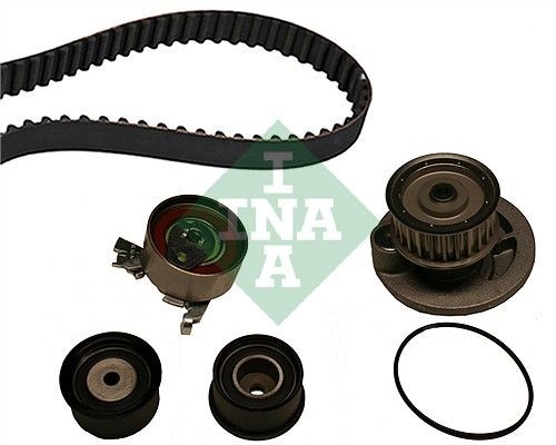 INA 530 0049 30 Water pump and timing belt kit with water pump, Width 1: 24 mm