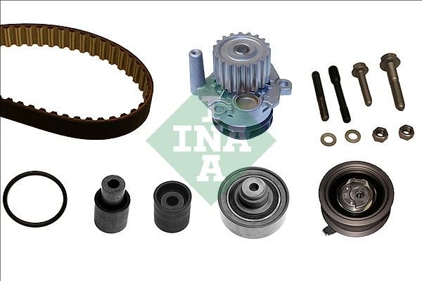 INA 530008230 Water pump + timing belt kit with water pump, Width 1: 25 mm