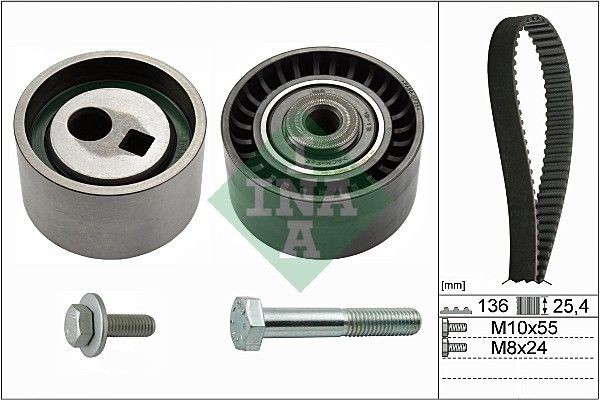 INA 530 0095 10 Timing belt kit Number of Teeth 1: 136, with bolts/screws, with plain washer