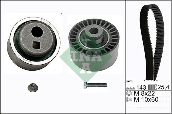 INA Number of Teeth 1: 143, with screw, with plain washer Timing belt set 530 0105 10 buy