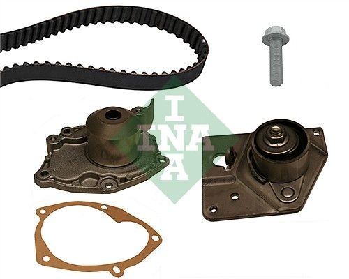 INA 530 0196 30 Water pump and timing belt kit with water pump, Width 1: 26 mm