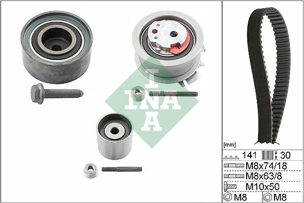 Original 530 0405 10 INA Timing belt replacement kit JEEP