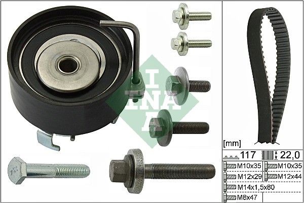 INA 530049510 Timing belt tensioner pulley 1 361 983