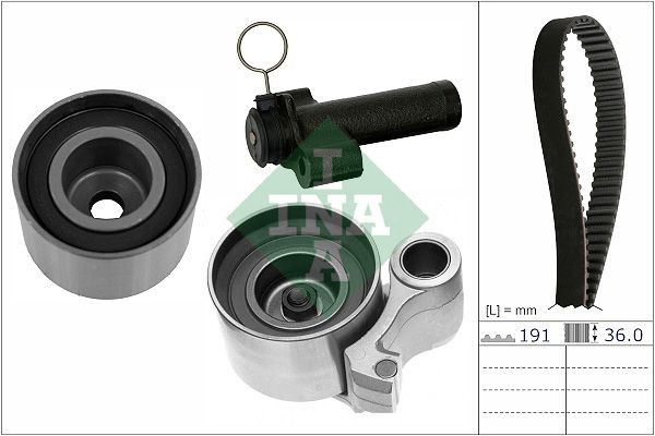 Great value for money - INA Tensioner pulley 531 0111 10