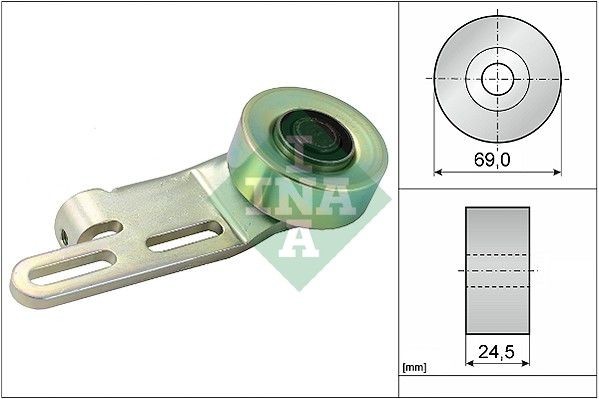 Original 531 0239 10 INA Tensioner pulley, v-ribbed belt experience and price