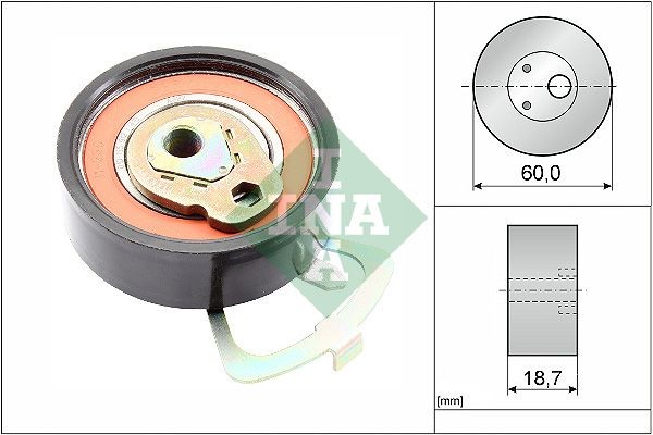 Great value for money - INA Timing belt tensioner pulley 531 0339 10