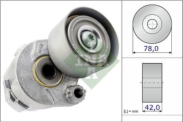 Mercedes E-Class Belt tensioner pulley 2385530 INA 531 0604 30 online buy