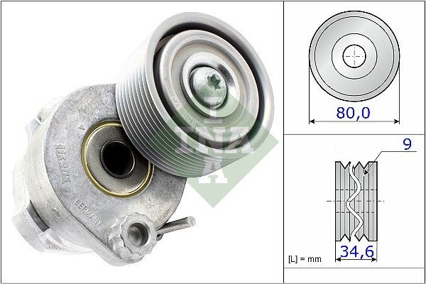 INA 531060530 Tensioner pulley 457 200 15 70