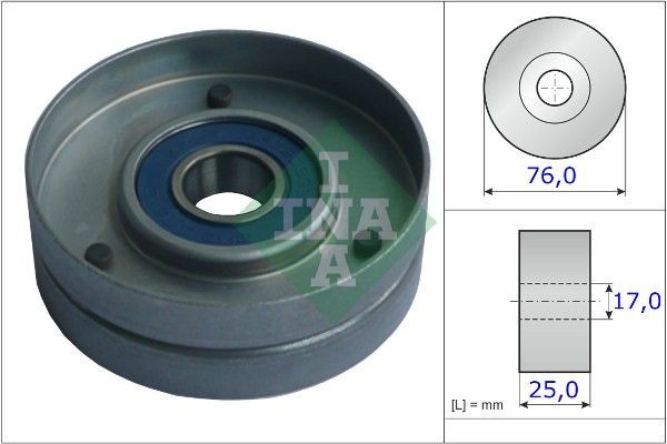 Seat IBIZA Belt tensioner pulley 2385667 INA 531 0751 30 online buy