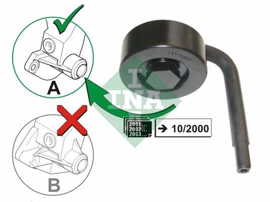 531 0789 10 INA Tensioner pulley BMW