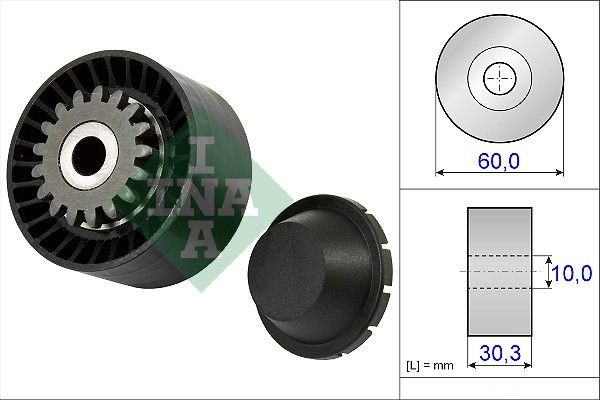 Original 531 0811 10 INA Belt tensioner pulley IVECO