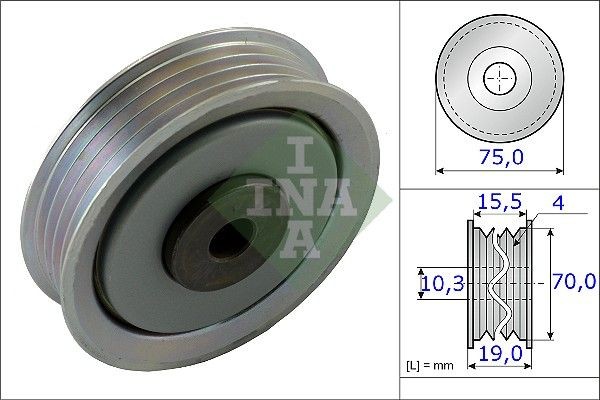 Toyota CORONA Belt tensioner pulley 2385733 INA 531 0845 10 online buy