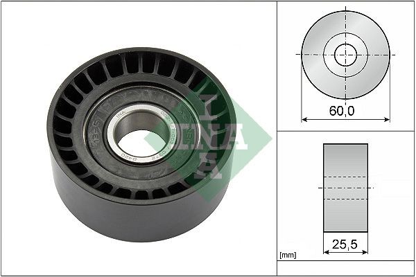 INA 532024310 Deflection / Guide Pulley, v-ribbed belt 49170-84A80-000