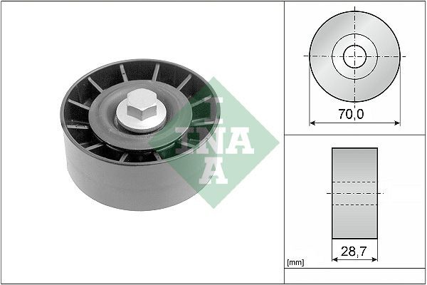 Original INA 529 0392 10 Idler pulley 532 0254 10 for FORD TRANSIT