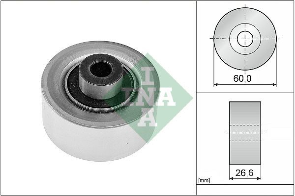 Great value for money - INA Deflection / Guide Pulley, v-ribbed belt 532 0311 10